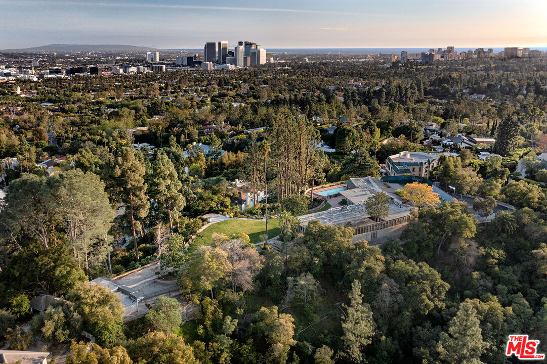 Aerial view of The Peak in Beverly Hills